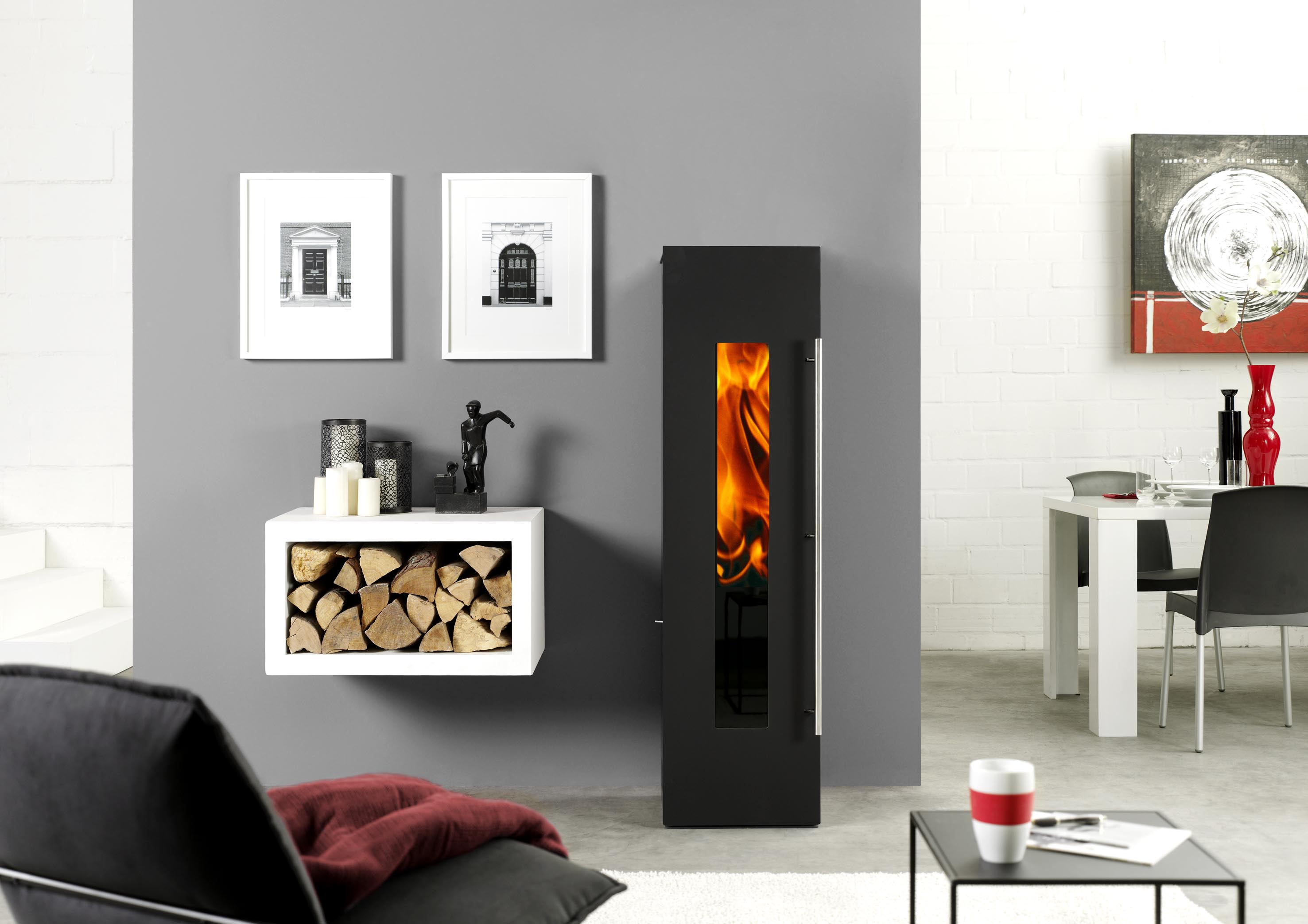 Poêle à bois design - Ambiance et Flamme